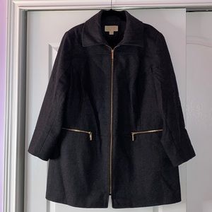 Charcoal Peacoat Zip: Michael Kors